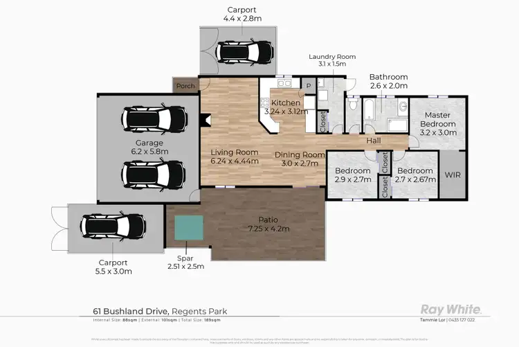 Floorplan of Homely house listing, 61 Bushland Drive, Regents Park QLD 4118