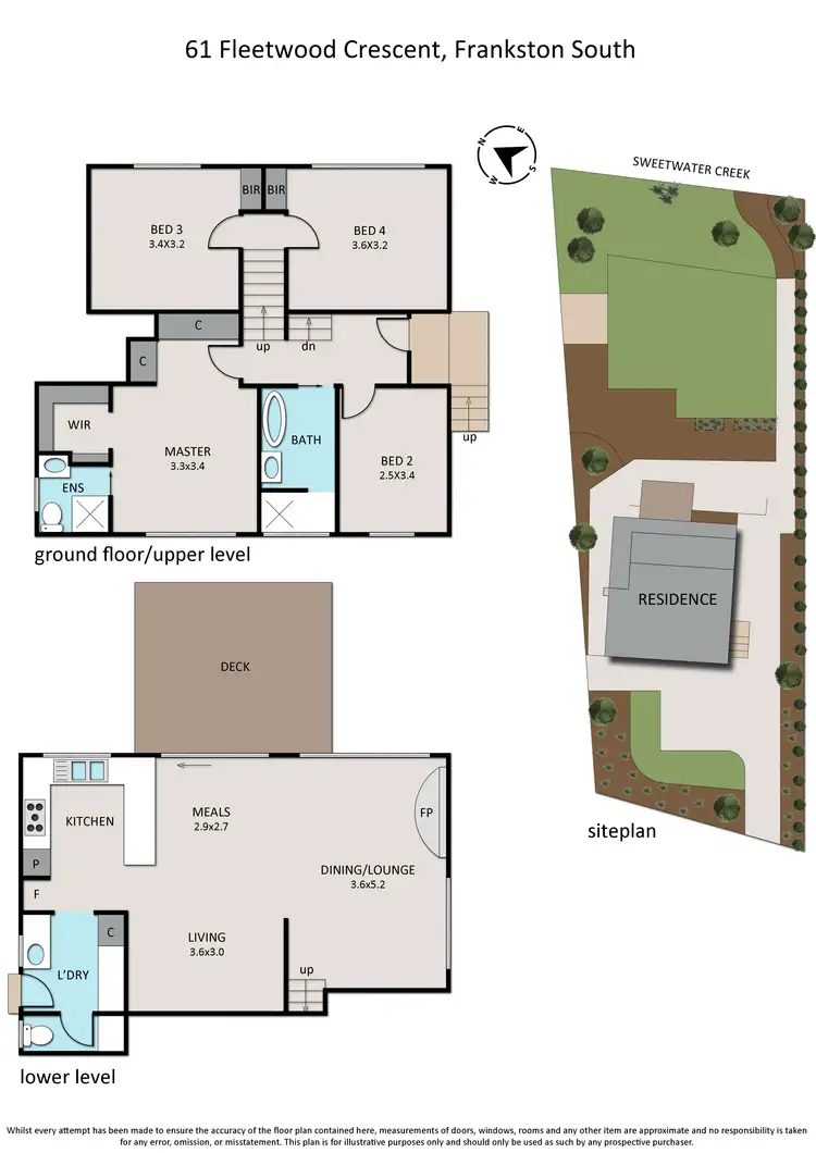 Floorplan of Homely house listing, 61 Fleetwood Crescent, Frankston South VIC 3199