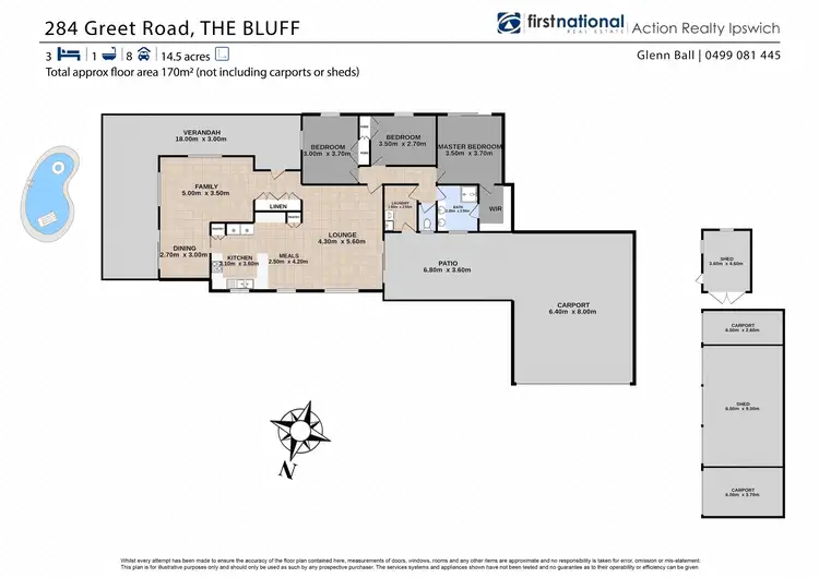 Floorplan of Homely house listing, 284 Greet Road, The Bluff QLD 4340