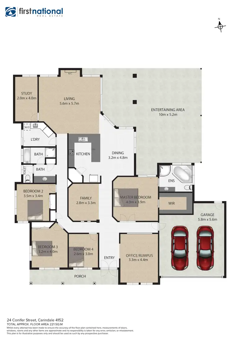 Floorplan of Homely house listing, 24 Conifer Street, Carindale QLD 4152
