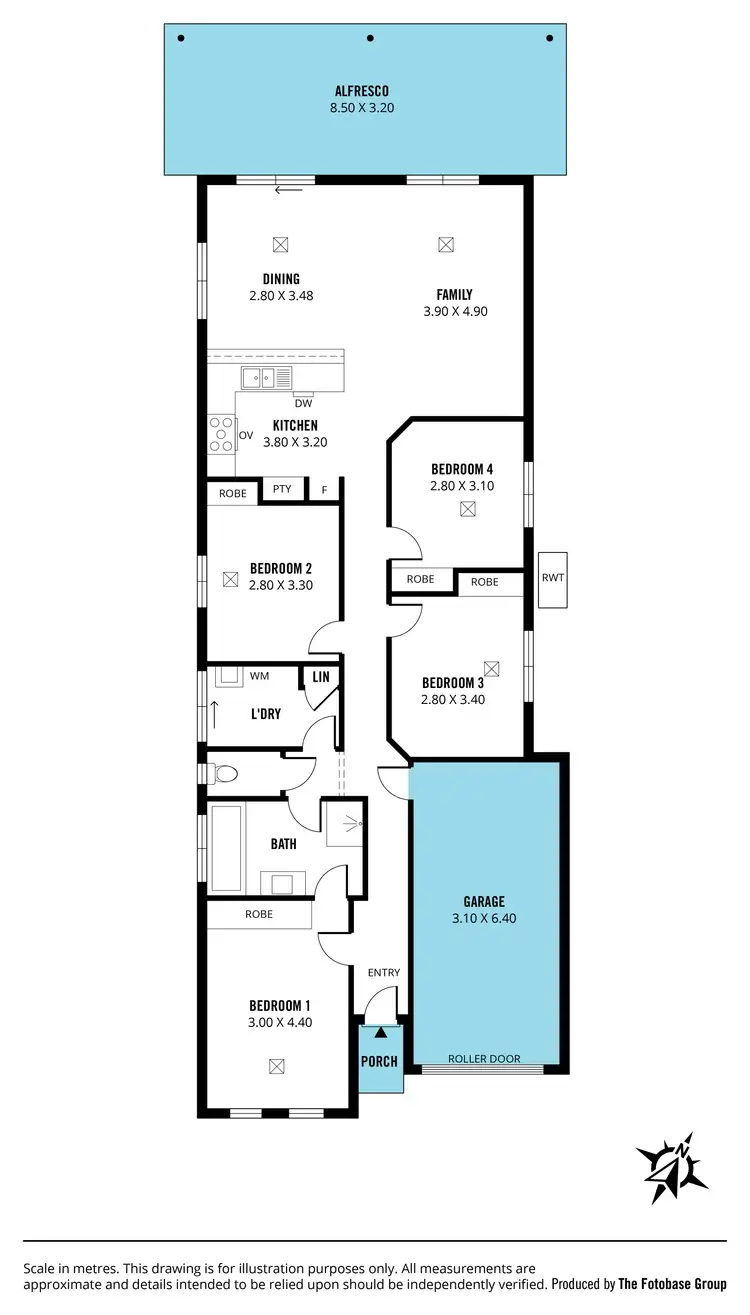 Floorplan of Homely house listing, 5 Vista Court, Reynella SA 5161