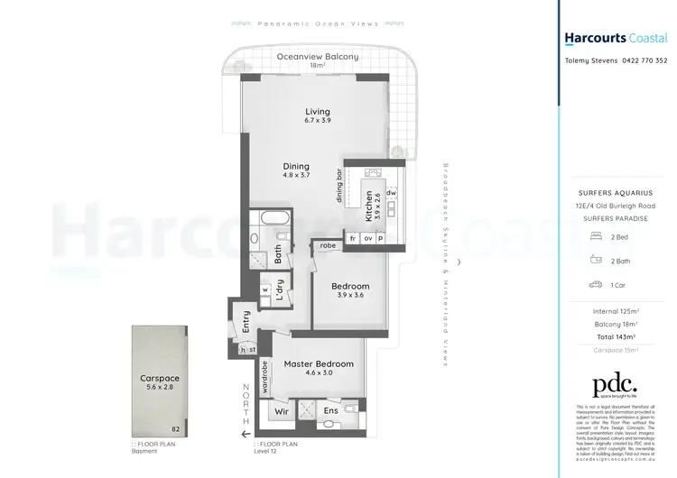Floorplan of Homely apartment listing, 12E/4 Old Burleigh Road, Surfers Paradise QLD 4217