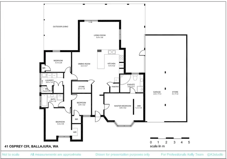 Floorplan of Homely house listing, 41 Osprey Circle, Ballajura WA 6066