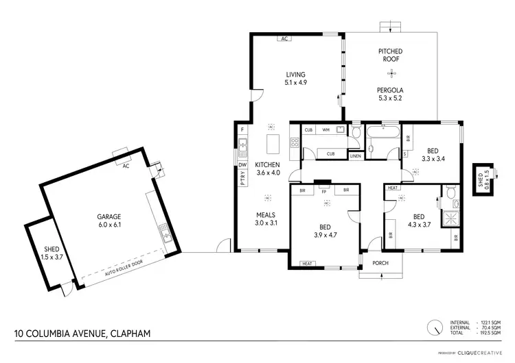 Floorplan of Homely house listing, 10 Columbia Avenue, Clapham SA 5062