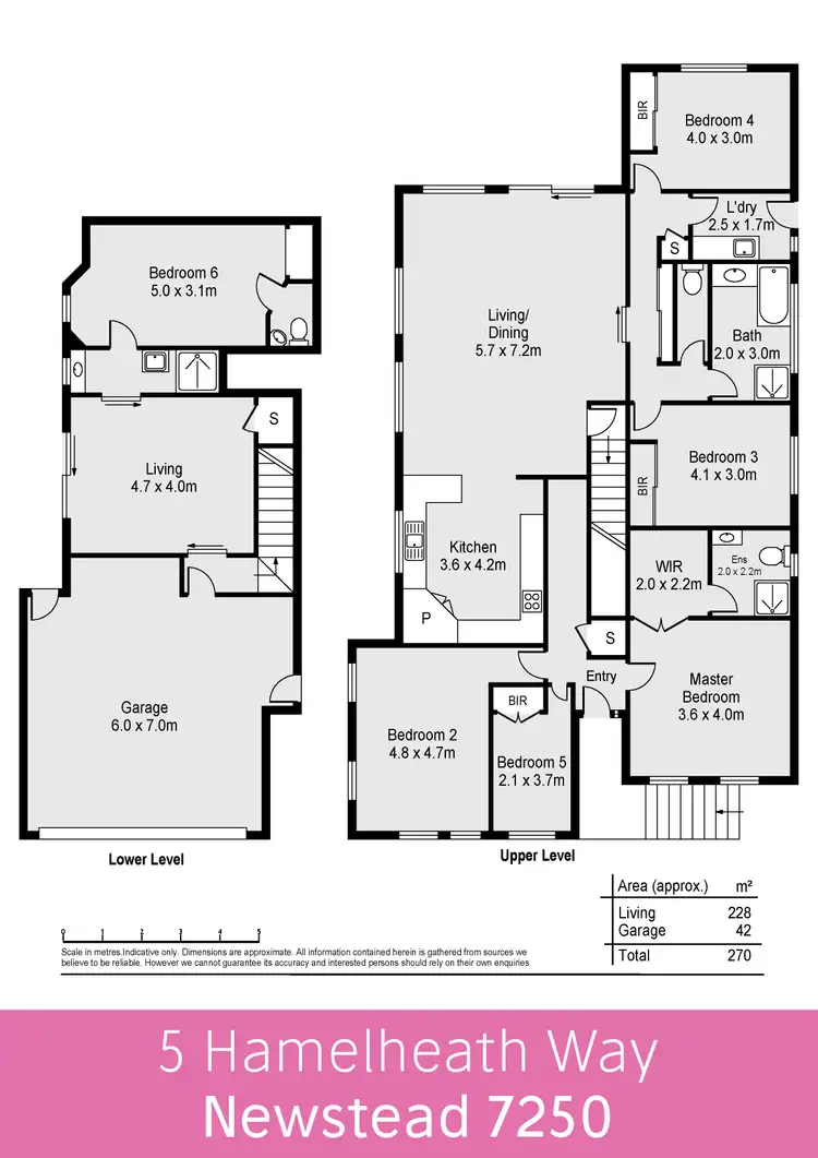 Floorplan of Homely house listing, 5 Hamelheath Way, Newstead TAS 7250