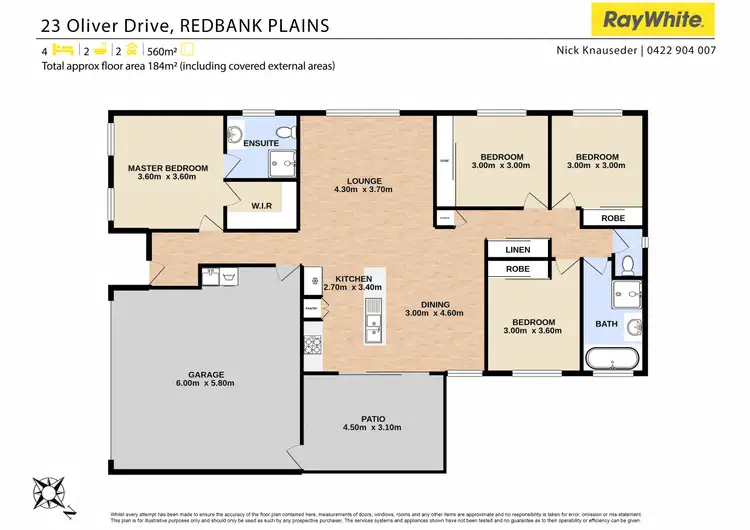 Floorplan of Homely house listing, 23 Oliver Drive, Redbank Plains QLD 4301