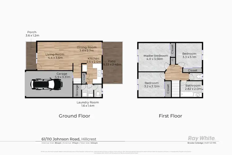 Floorplan of Homely townhouse listing, 61/110 Johnson Road, Hillcrest QLD 4118