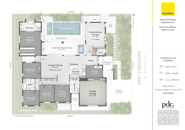 Floorplan of Homely house listing, 4 Southerly Lane, Coomera Waters QLD 4209