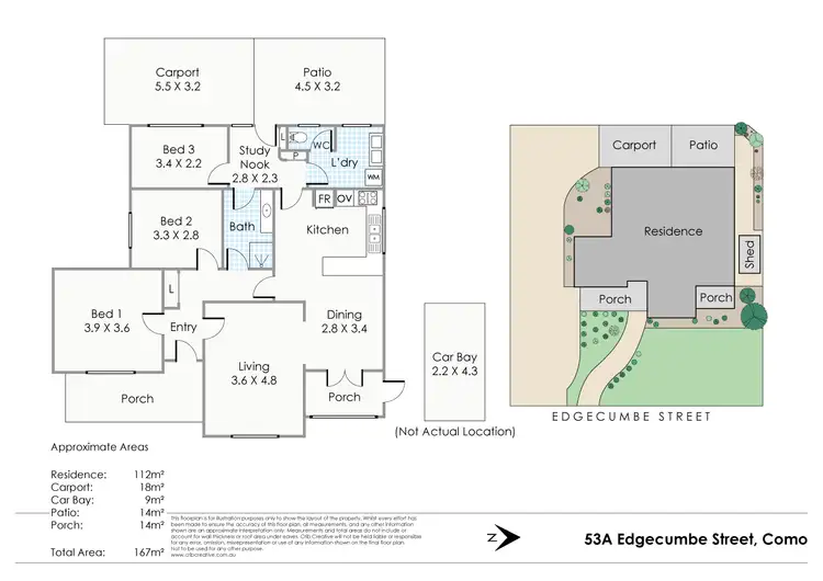Floorplan of Homely house listing, 53A Edgecumbe Street, Como WA 6152
