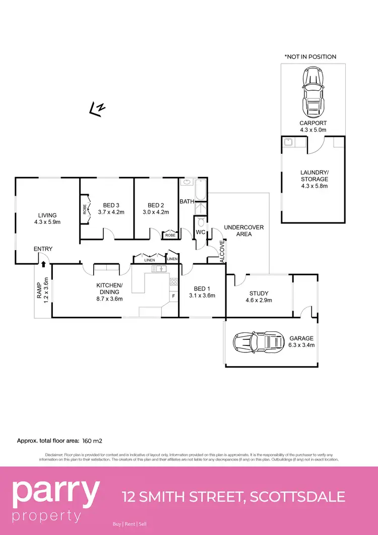 Floorplan of Homely house listing, 12 Smith Street, Scottsdale TAS 7260