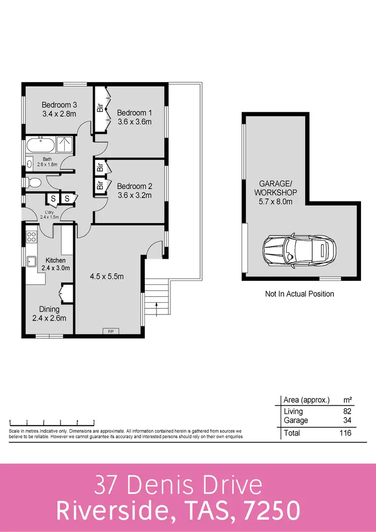 Floorplan of Homely house listing, 37 Denis Drive, Riverside TAS 7250
