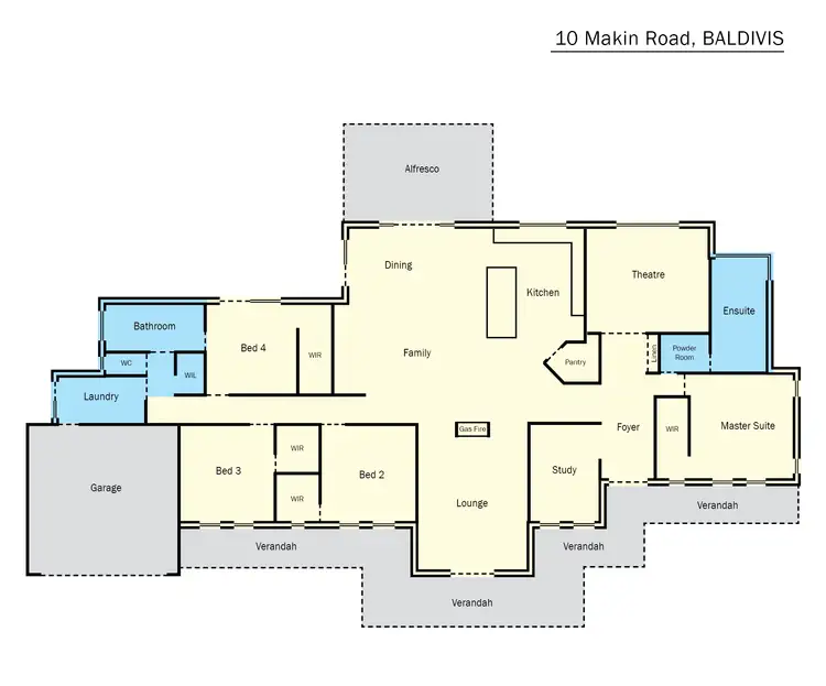 Floorplan of Homely house listing, 10 Makin Road, Baldivis WA 6171