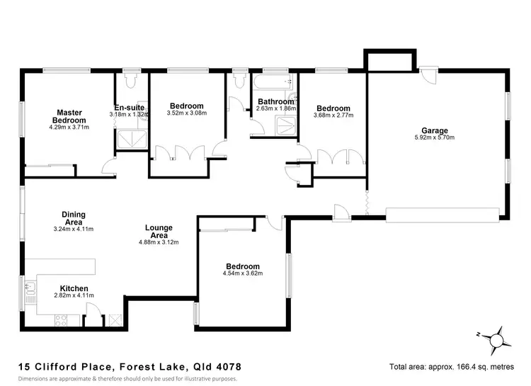 Floorplan of Homely house listing, 15 Clifford Place, Forest Lake QLD 4078