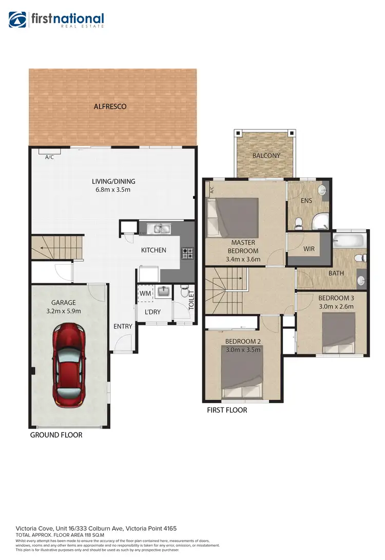 Floorplan of Homely townhouse listing, 16/333 Colburn Avenue, Victoria Point QLD 4165
