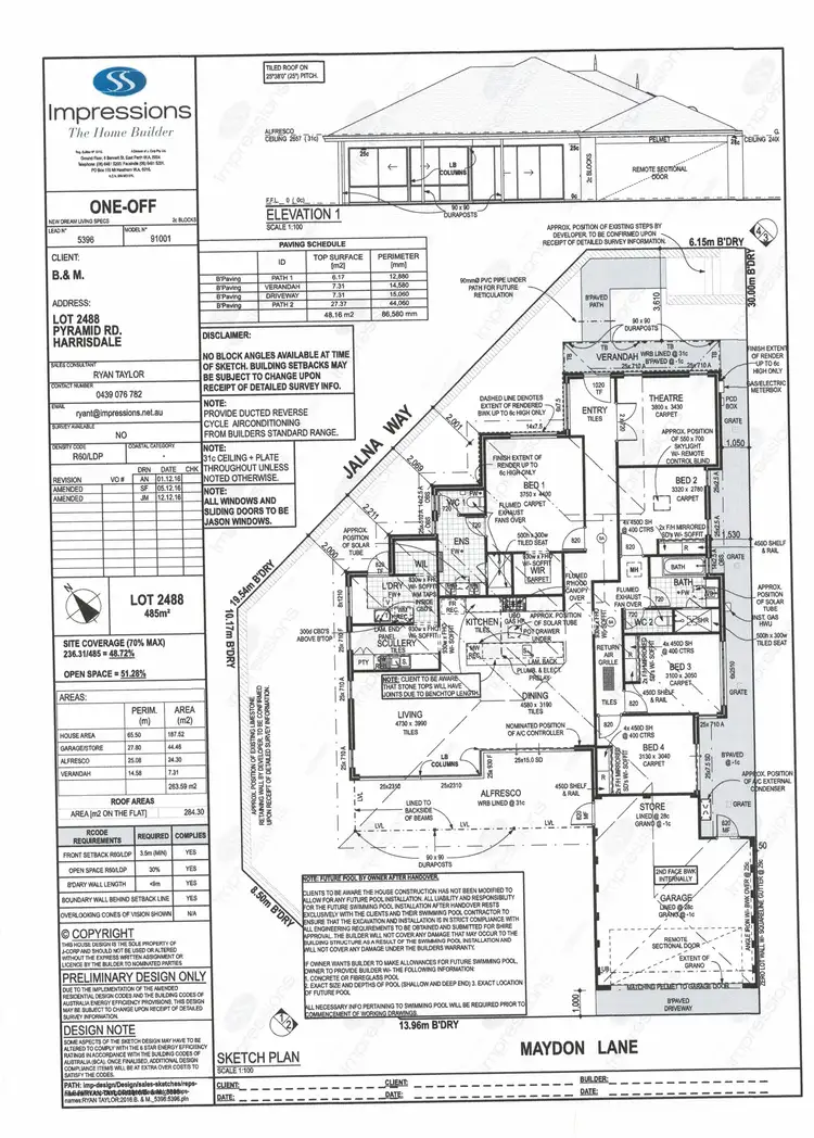 Floorplan of Homely house listing, 6 Jalna Way, Harrisdale WA 6112