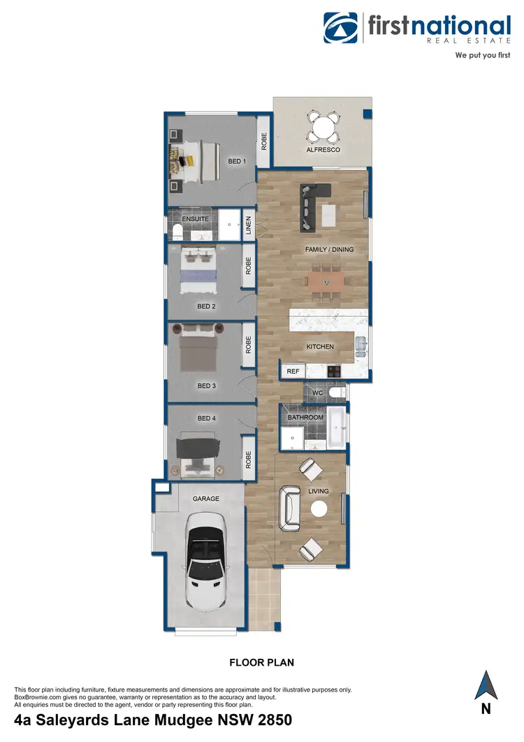 Floorplan of Homely house listing, 4a Saleyards Lane, Mudgee NSW 2850