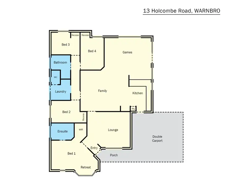 Floorplan of Homely house listing, 13 Holcombe Road, Warnbro WA 6169