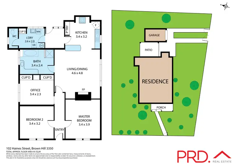 Floorplan of Homely house listing, 102 Haines Street, Brown Hill VIC 3350