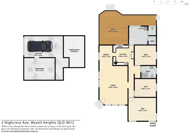 Floorplan of Homely house listing, 2 Highcrest Ave, Wavell Heights QLD 4012