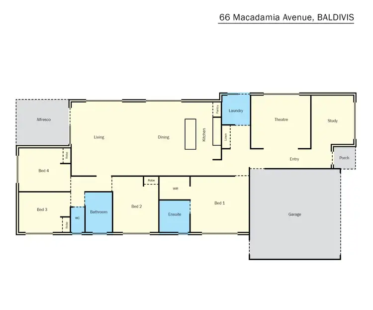 Floorplan of Homely house listing, 66 Macadamia Avenue, Baldivis WA 6171