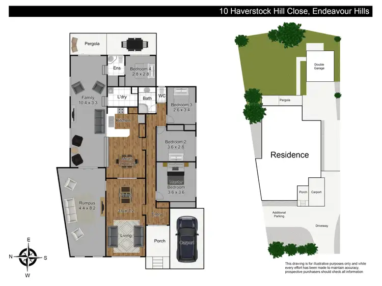 Floorplan of Homely house listing, 10 Haverstock Hill Close, Endeavour Hills VIC 3802
