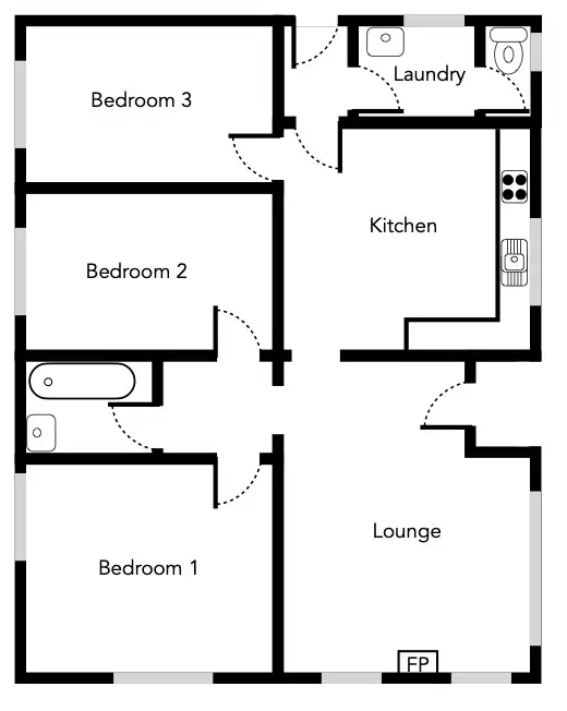 Floorplan of Homely house listing, 6 Steven Crescent, Ararat VIC 3377