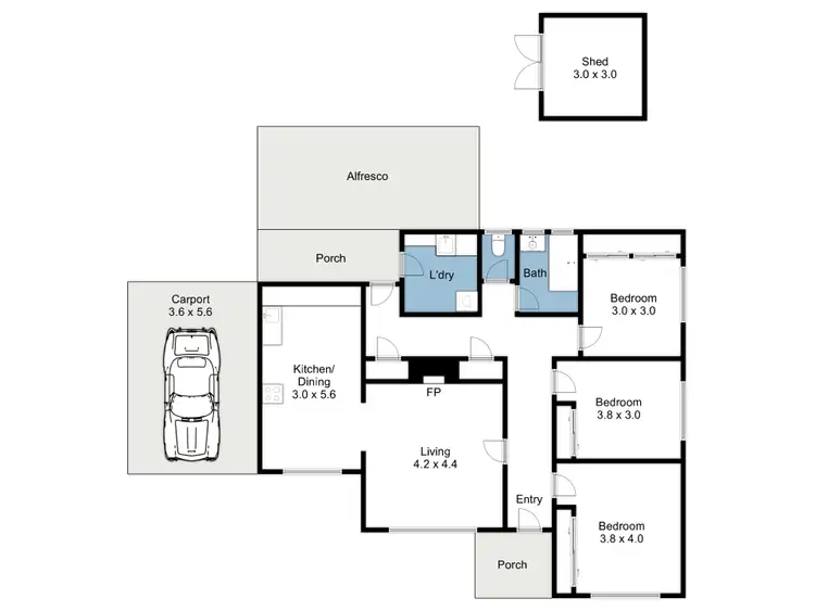 Floorplan of Homely house listing, 1 Swanlea Avenue, Benalla VIC 3672