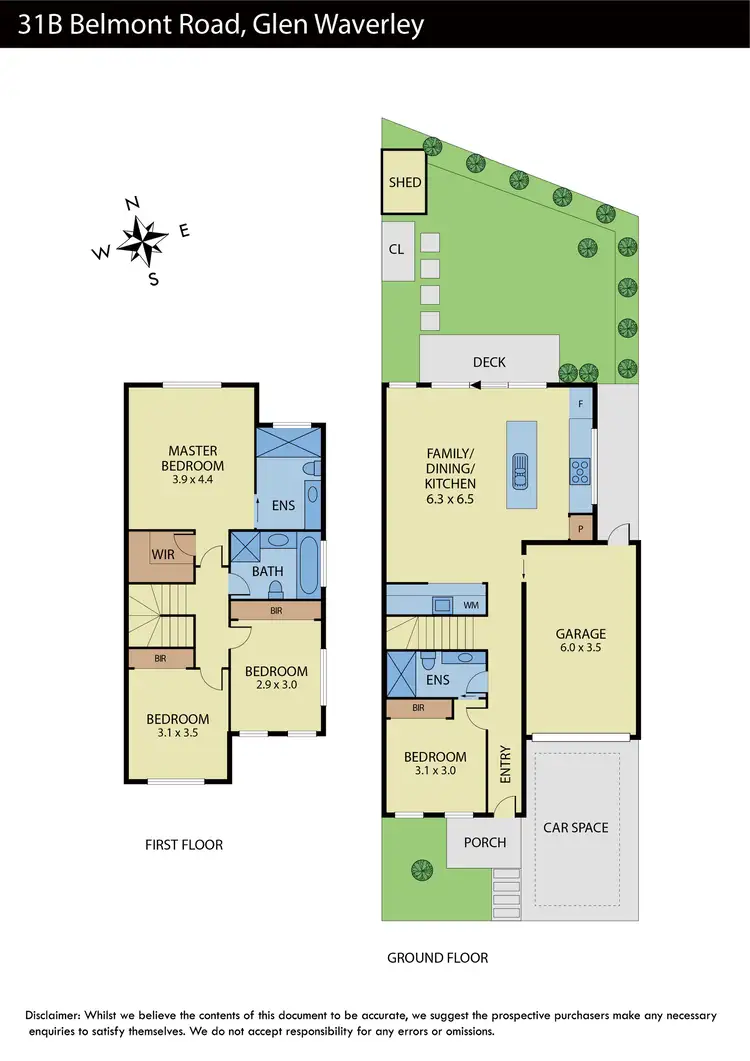 Floorplan of Homely townhouse listing, 31B Belmont Road, Glen Waverley VIC 3150