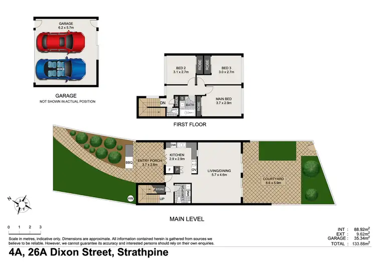 Floorplan of Homely townhouse listing, 4A/26A Dixon Street, Strathpine QLD 4500