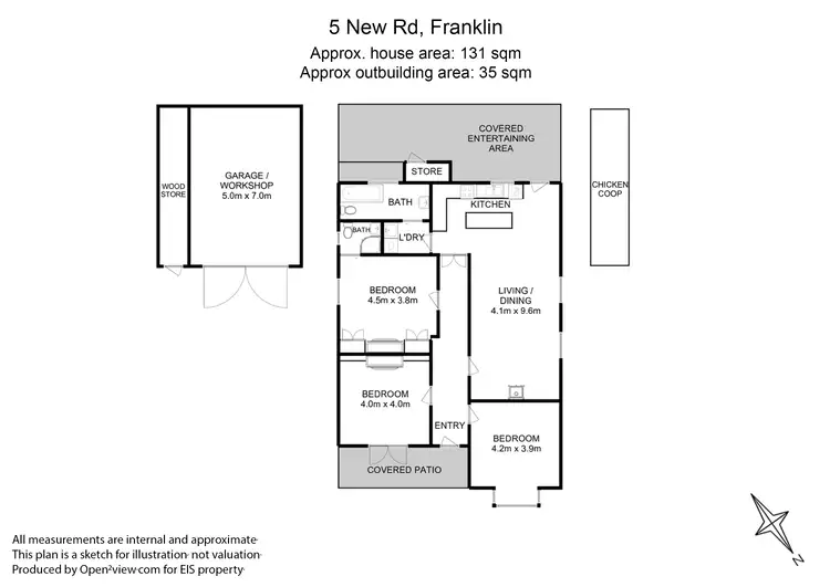 Floorplan of Homely house listing, 5 New Road, Franklin TAS 7113