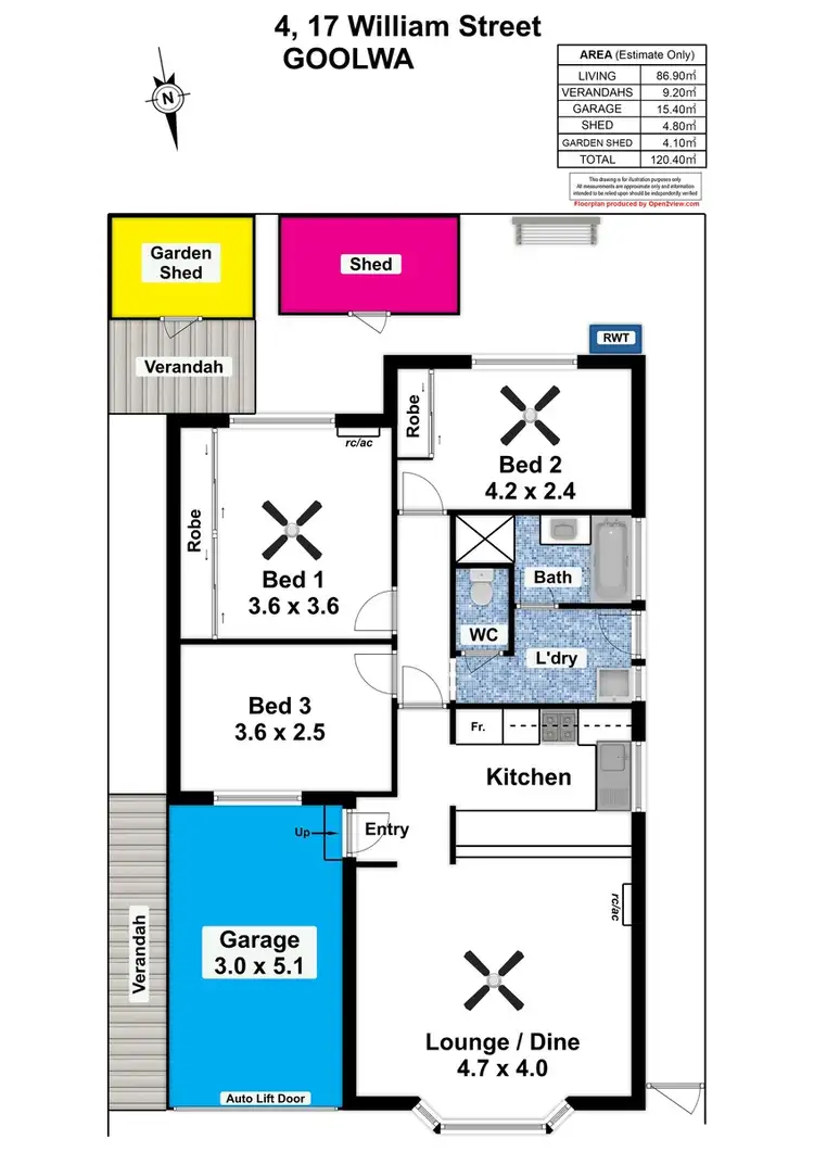 Floorplan of Homely house listing, 4/17 William Street, Goolwa SA 5214