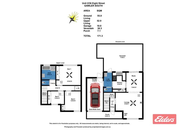 Floorplan of Homely townhouse listing, 2/36-38 Eighth Street, Gawler South SA 5118