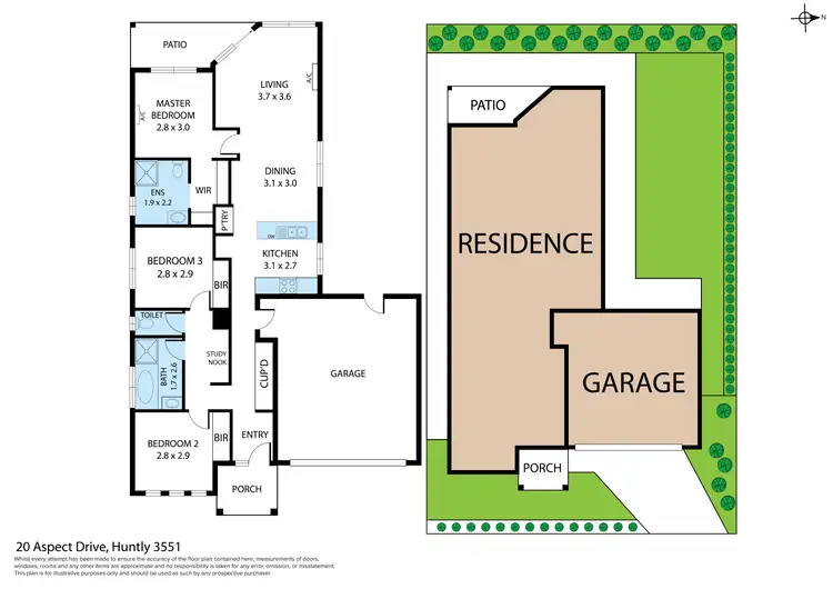 Floorplan of Homely house listing, 20 Aspect Drive, Huntly VIC 3551