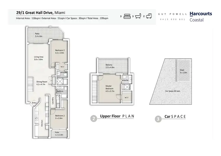 Floorplan of Homely apartment listing, E29/1 Great Hall Drive, Miami QLD 4220