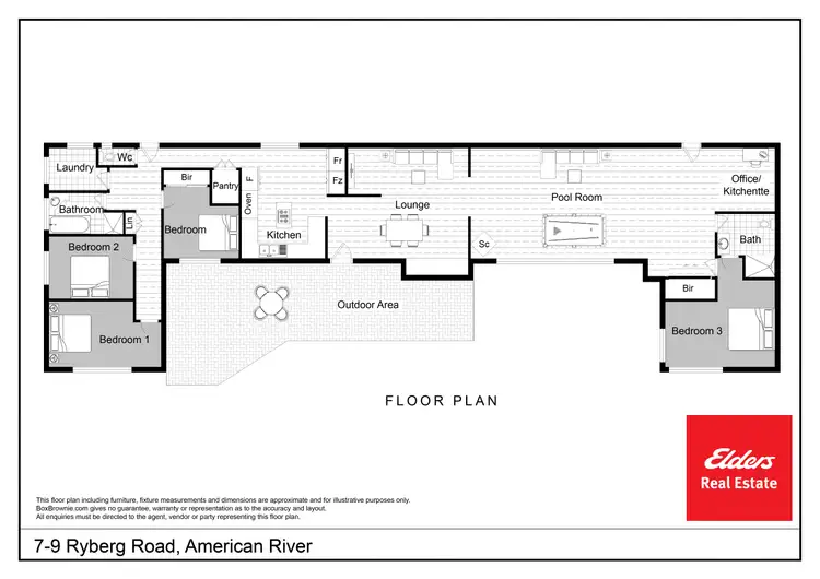 Floorplan of Homely house listing, 7 - 9 RYBERG ROAD, American River SA 5221
