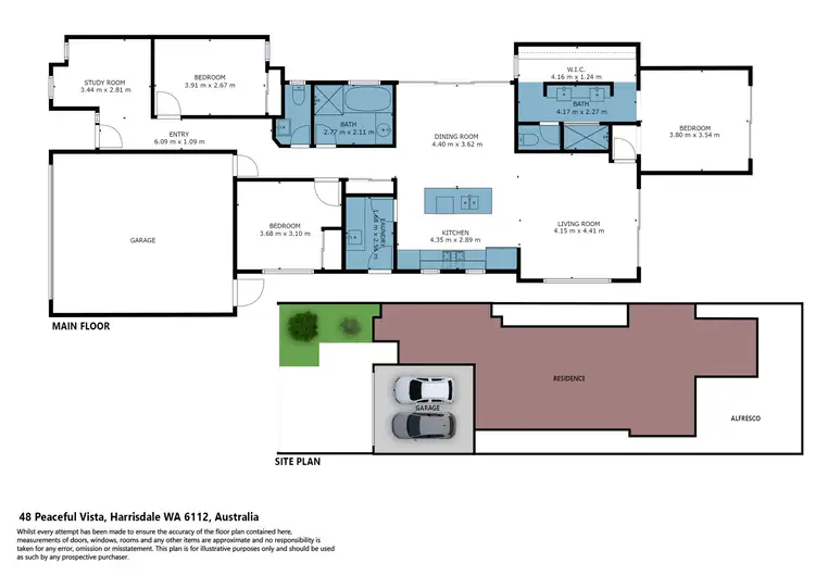 Floorplan of Homely house listing, 48 Peaceful Vista, Harrisdale WA 6112