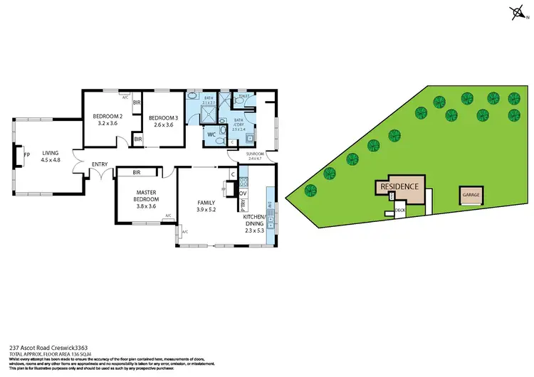 Floorplan of Homely house listing, 237 Ascot Road, Creswick VIC 3363