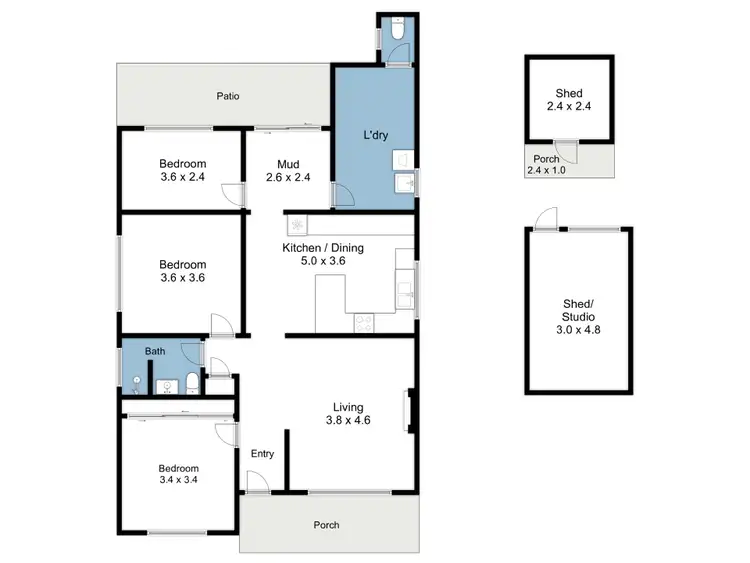 Floorplan of Homely house listing, 88 Arundel Street, Benalla VIC 3672