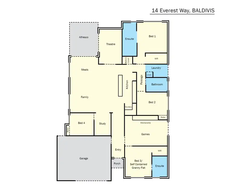 Floorplan of Homely house listing, 14 Everest Way, Baldivis WA 6171