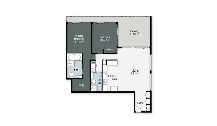 Floorplan of Homely apartment listing, 2125/9 Ferny Avenue, Surfers Paradise QLD 4217