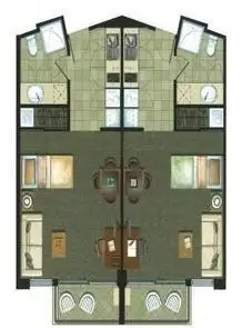 Floorplan of Homely unit listing, 244 & 246/25 Lake Orr Drive, Robina QLD 4226