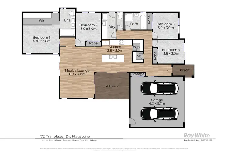 Floorplan of Homely house listing, 72 Trailblazer Drive, Flagstone QLD 4280