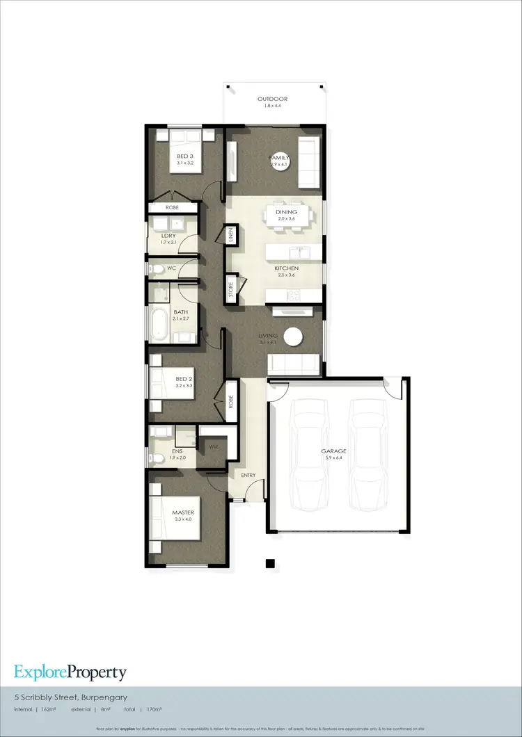 Floorplan of Homely house listing, 5 Scribbly Street, Burpengary QLD 4505