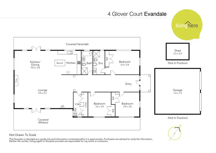 Floorplan of Homely house listing, 4 Glover Court, Evandale TAS 7212
