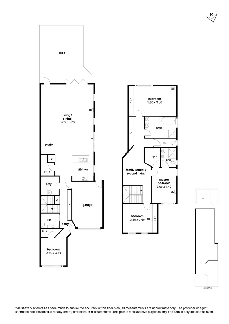 Floorplan of Homely townhouse listing, 13a Maxwell Avenue, Altona North VIC 3025