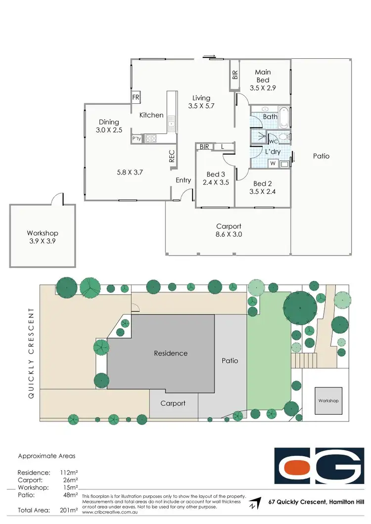 Floorplan of Homely house listing, 67 Quickly Crescent, Hamilton Hill WA 6163