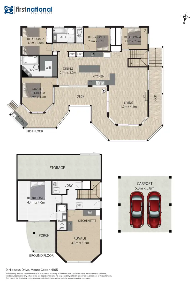 Floorplan of Homely house listing, 9 Hibiscus Drive, Mount Cotton QLD 4165