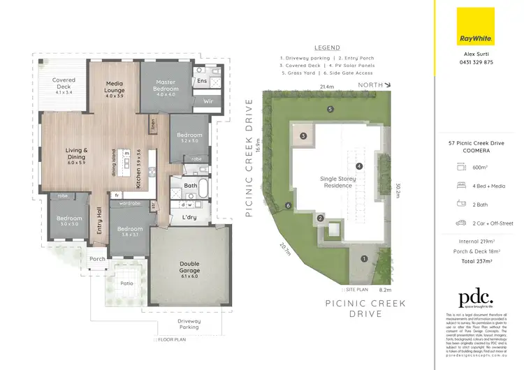 Floorplan of Homely house listing, 57 Picnic Creek Drive, Coomera QLD 4209