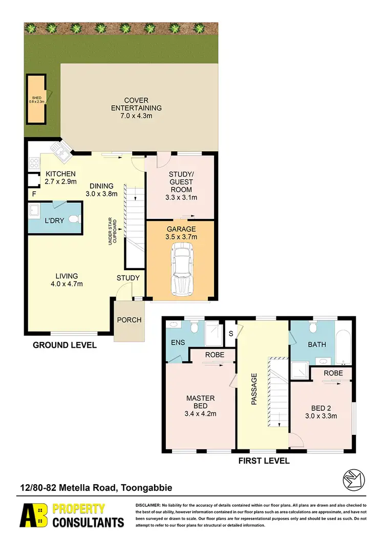 Floorplan of Homely townhouse listing, 12/80-82 Metella Road, Toongabbie NSW 2146