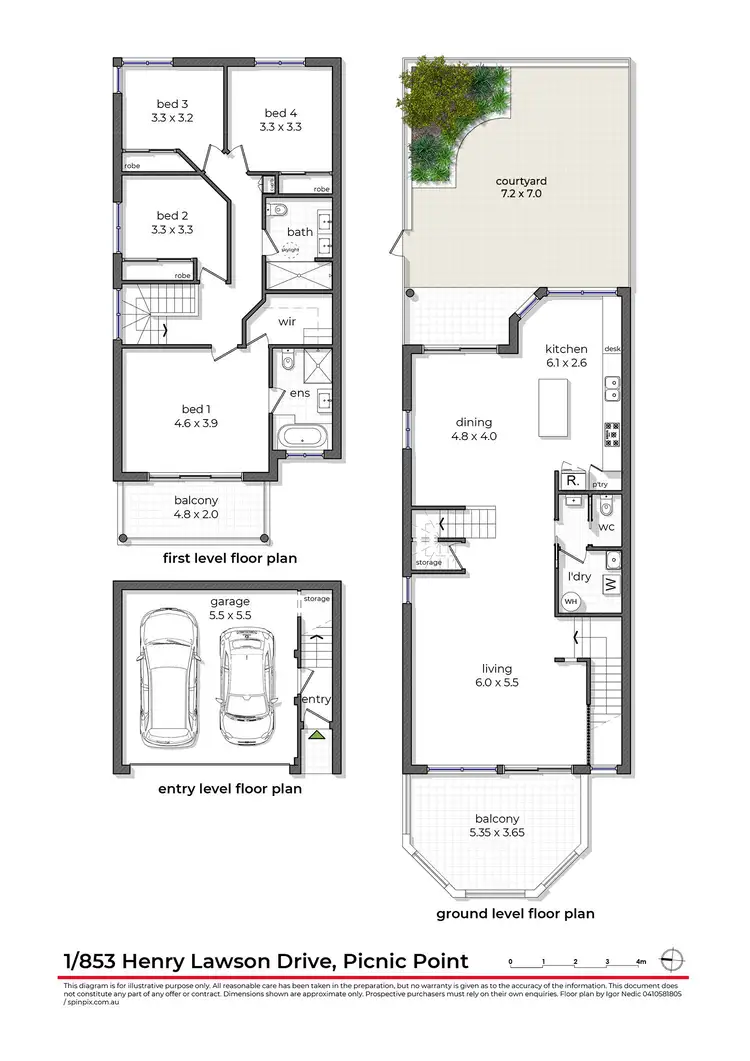 Floorplan of Homely house listing, 1/853 Henry Lawson Drive, Picnic Point NSW 2213